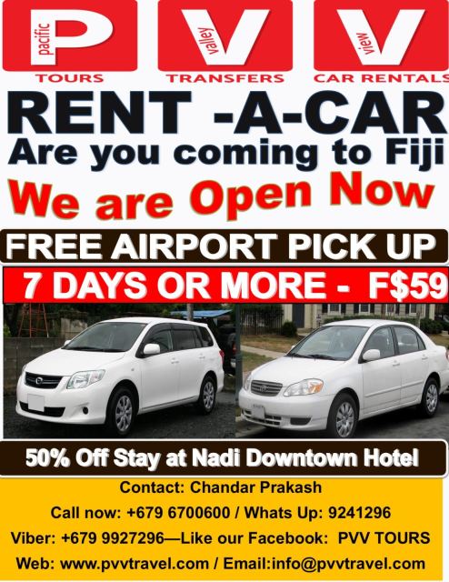 PVV Tours Rentals and Transfer — Nadi